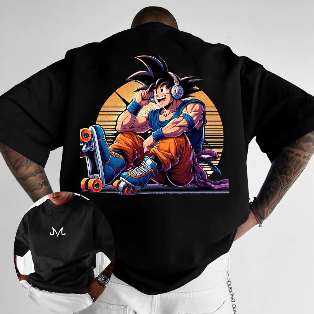 Dragon Ball Mens Womens T shirt Anime Loose Design Sense Tee Summer and Spring Boys Short Sleeves Parentchild Outfits