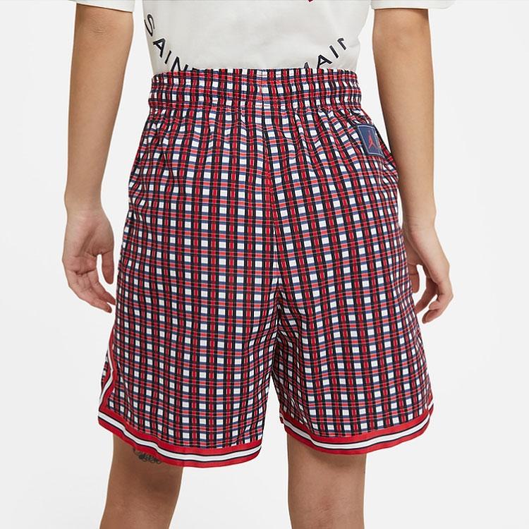 Jordan X Paris Saint-Germain Collaboration Loose Woven Sports Shorts Women Shorts Red DC0460-657
