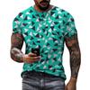 Hip Hop Fashion T-shirt, Harajuku, Diamond, Men's Style, Summer, Casual, Sportswear, Short Sleeved, T-shirt