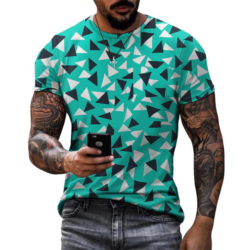 Hip Hop Fashion T-shirt, Harajuku, Diamond, Men's Style, Summer, Casual, Sportswear, Short Sleeved, T-shirt