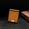 Samsung Z Flip7 Retro Crazy Horse Grain Magnetic Phone Case, Compatible with Flip6/5, Three-Section Nameplate Style.