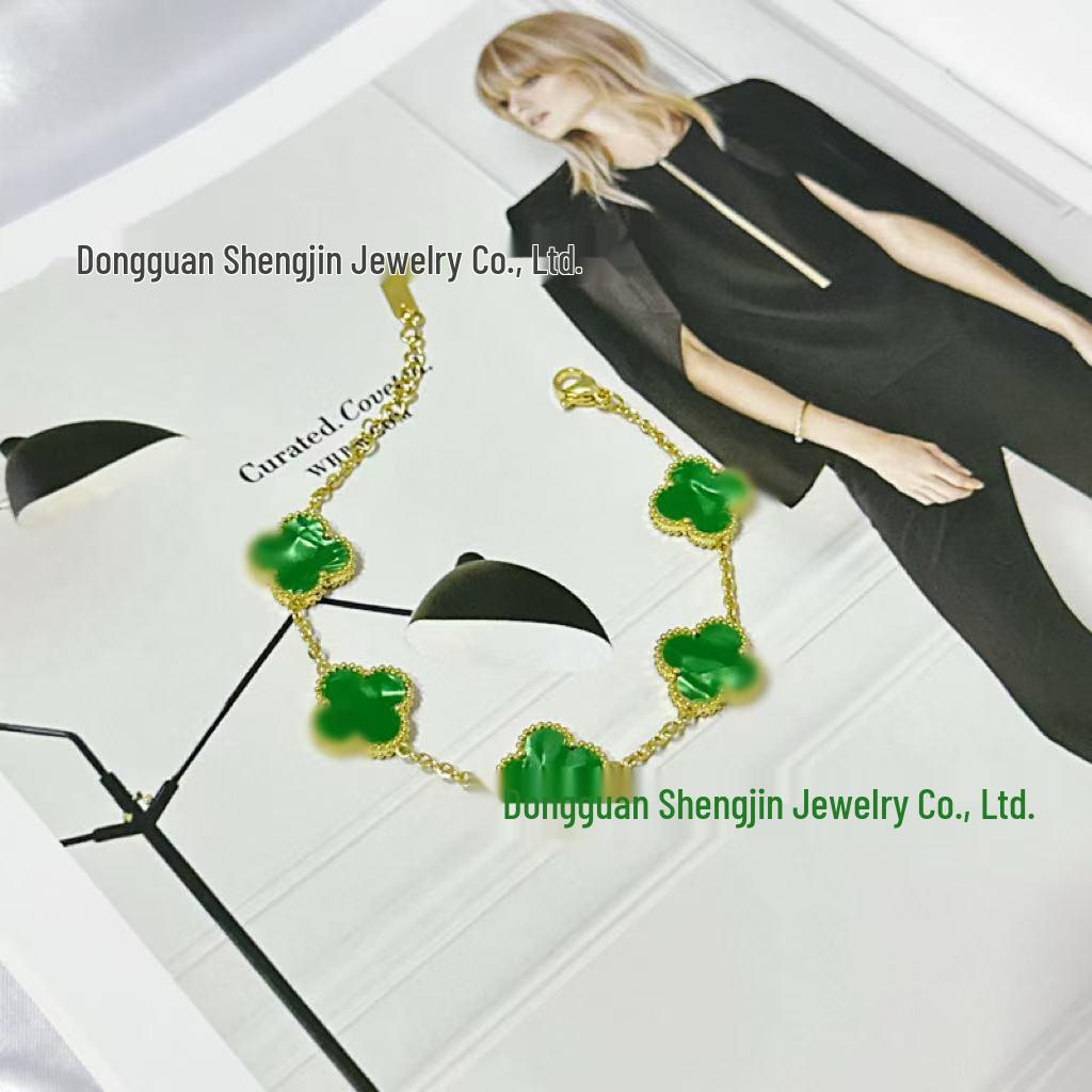 18K Gold-Plated Four-Leaf Clover Bracelet - Elegant, Durable & Versatile Women's Jewelry