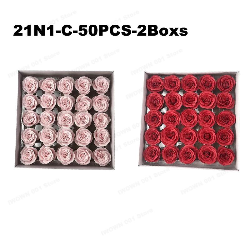 25PCS/Box Soap Rose Flowers New Style DIY Handmade Gift for Mother's Day Valentine Wedding Shower Favor Home Party Decor