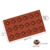 Mini Stampi in Silicone per Ciambelle per Caramelle Gommose, Stampo per Cereali Fruit Loop, Teglie per Ciambelle ad Anello per Fare Cioccolato, Candele, Sapone, Cera Fusa