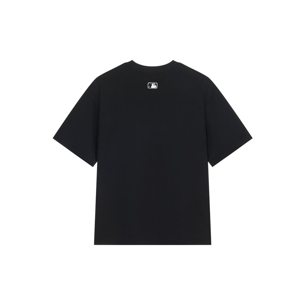 MLB New York Yankees SS2T Solid Color Round Neck Simple Short Sleeve T-Shirt Unisex T-Shirt Black 3ATSH0143-50BKS