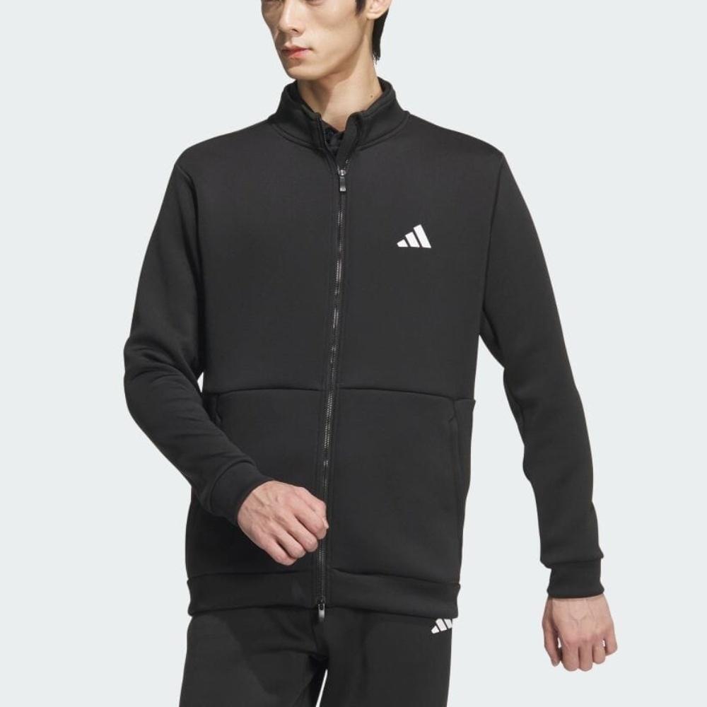 adidas Stand Collar Golf Casual Sports Jacket Men Jacket Black IX8362