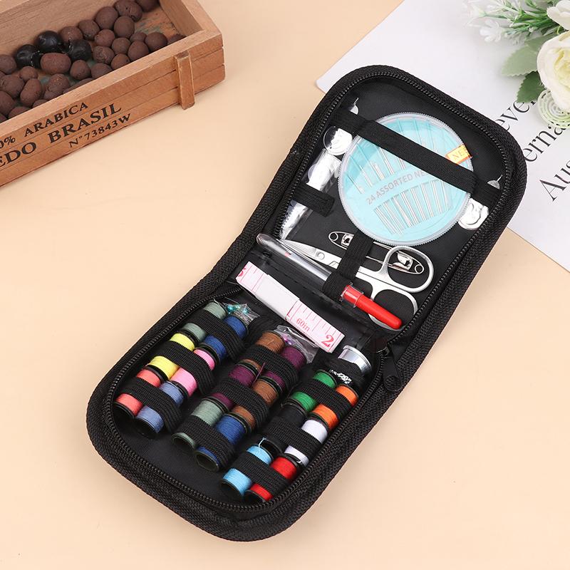 Přenosná šicí sada Kompletní šicí box DIY Vyšívání Ruční šicí sada nástrojů Cestovní domácí nářadí Šicí příslušenství