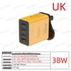 PD 12W USB Multi-Port Fast Charger with EU/US/UK Plugs for Travel