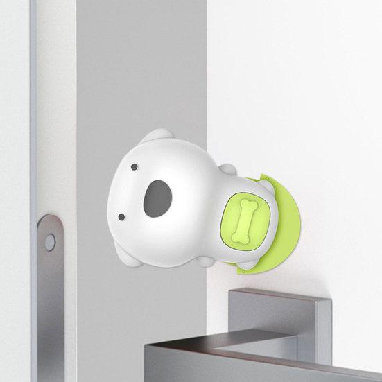 Door Stopper Safety Anti-collision Silicone Cartoon Dog Shape Anti-pinch Door Handle Bumper Daily Use