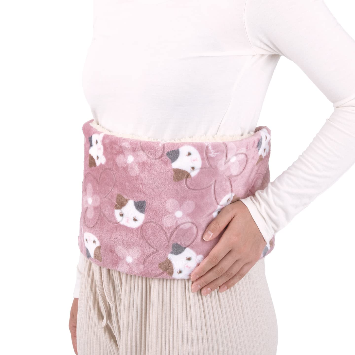

Ribuhaato Waist Warmer Согревающие животные Mikeneko Yuzu Длина Силикагель Холодный живот (Всего приблизительно. 105см) 94198-10