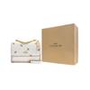 New COACH Klare Canvas With Leather Small Square Bag Trunk Bag Shoulder Bag Crossbody Bag Small Size Women's Glacier White CH515-IMRFI