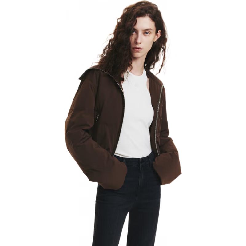 

MO&Co. Women s Big Lapel 90% Duck Down Short Jacket M