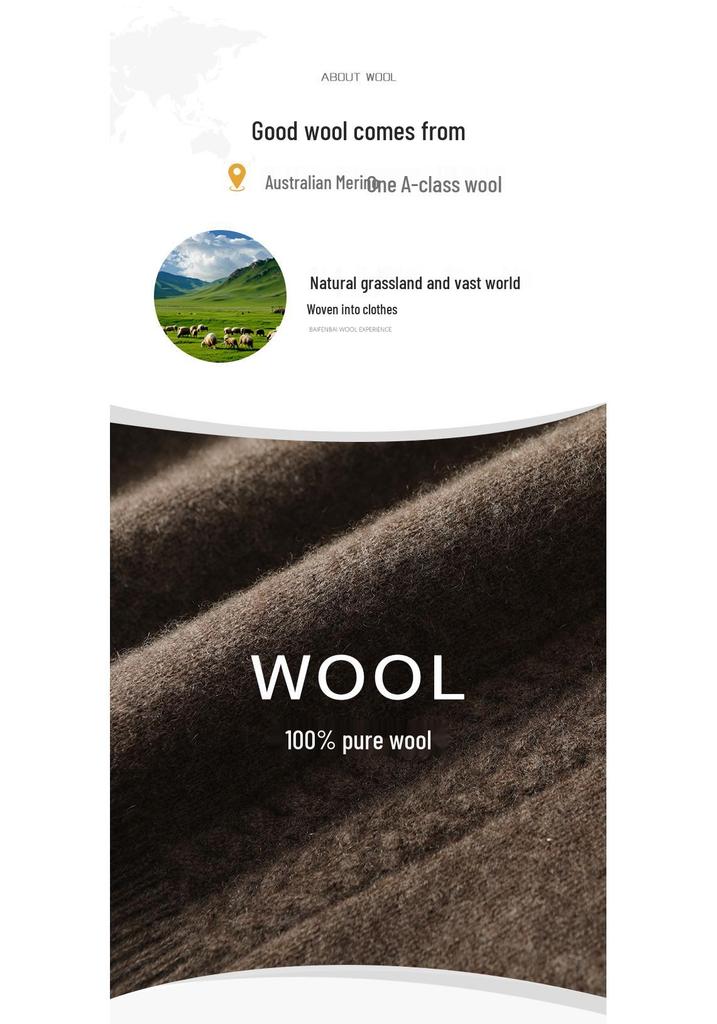 Koreanischer Stil Reiner Wollstrickweste - Herbst/Winter Layering Weste
