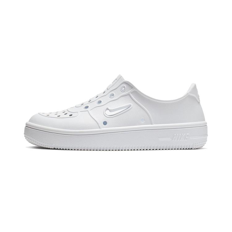 

Nike Air Force 1 Breathable Low top Skateboard Shoes Pure White Children Aged 3 7 Years Old AT5243-100 32