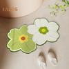 Flower Shape Bath Mat Modern Quick Drying Soft Anti-slip Thick Super Absorbent Entry Door Shower Rug Floor Pad Bathroom Supplies
