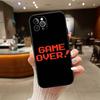 Game Over Shockproof Phone Case for iPhone 6 6s 7 8 11 12 13 14 15 16 17 16E XS Pro Max XR X SE Air
