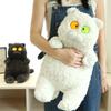 Bobo Baby Series Cute Staring Cat Plush Toy Doll Soft Cute Black Cat White Cat Doll Girl Throw Pillow