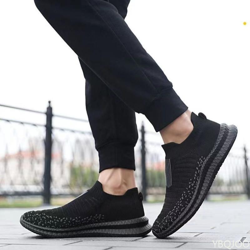 

Large Size Autumn Fashi New Item Breathable Casual Comfortable Men s Shoes Versatile Lightweight Flat Shoes Sports Men s Shoes 43 чёрный