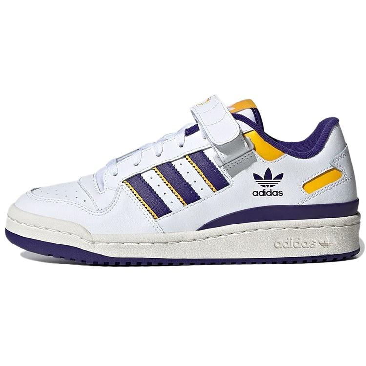(WMNS) adidas originals Forum 84 Low Champions White Purple Yellow Women s GZ7180 EU 35⅔
