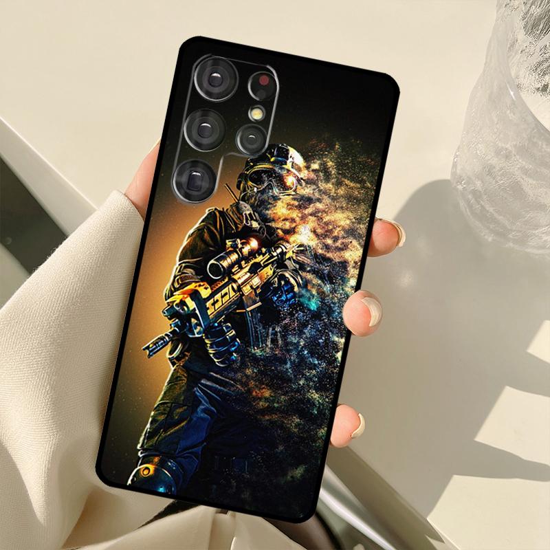 Armee Soldat Spezialkräfte Hülle Für Samsung Galaxy S23 Ultra S21 S22 S24 S25 Ultra S9 S10 Plus S25 FE S20 FE Rückabdeckung