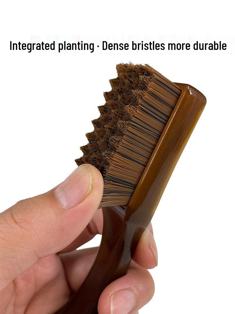 Wenwan Mini Chessboard Walnut Vajra Polishing Brush for Amber