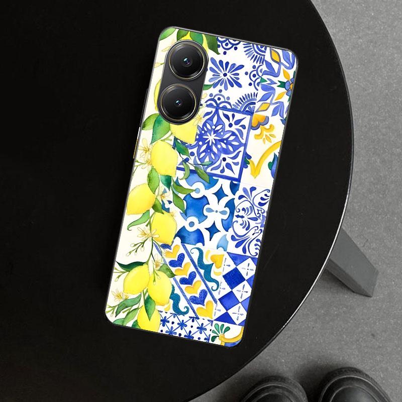 

Средиземноморский Лимон Чехол для Телефона для Xiaomi Poco X6 X5 X7 Pro F7 Ultra Redmi 15C 15 13C 13 12C 12 10C 10 10A 9C 9A 9T 9 Coqu Redmi 9C