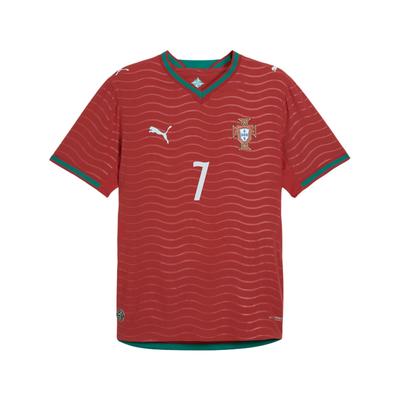Puma Portugal 2026 Autentisk Hjemmebanespillertrøje Cristiano Ronaldo 7 Fugttransporterende V-hals Kortærmet Fodboldtrøje Herre trøje 788140-77