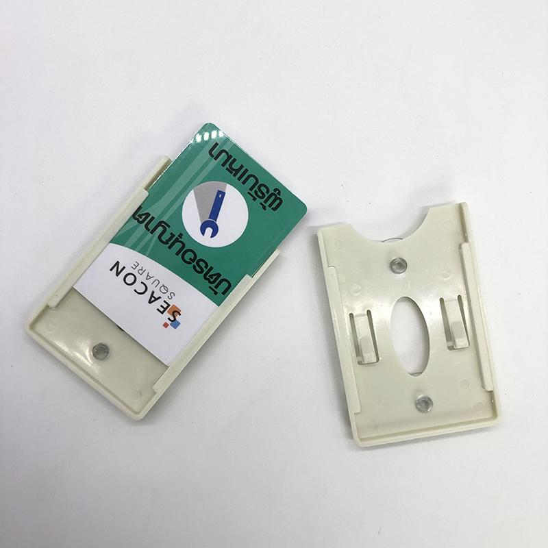 2 Pezzi Nuovo Porta Tessere Per Vetro Parabrezza Etichetta Durevole Custodia per Tessere Id Ic