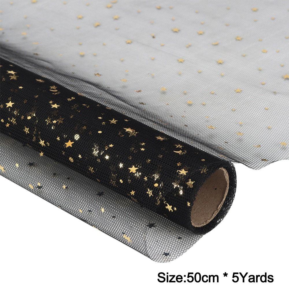 50cm Breite Frischblumen-Verpackungspapier Stern Mond DIY-Strauß-Verpackungspapier Heißprägung Floristen-Verpackungsmaterial