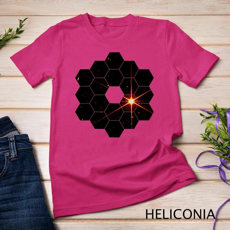 James Webb Space Telescope JWST First Image Star Mirrors Unisex T-shirt 3 M