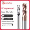 Tiangong 55° 4-Edge Tungsten Steel Knife, Carbide Steel End Mill, 3-Edge Aluminum-Coated Wave Milling Cutter