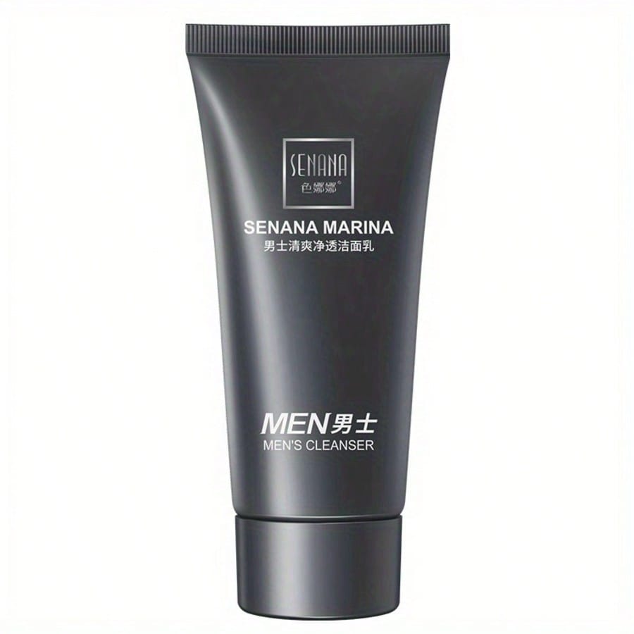 1pc Men's Refreshing Cleanser, Oil Control, Deep Cleans Pores, Removes Excess Oil And Dirt, Lasting