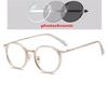 Gafas graduadas ovaladas con bloqueo de luz azul para estudiantes, gafas para miopía de Metal para estudiantes miopes de 0-0, 5-0, 75 a 6