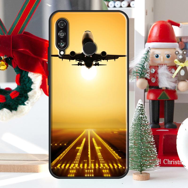 Airplane Flying Into The Sunset For Huawei Nova Y73 Y60 Y70 Y90 Y72 Y61 Y91 7i 8i 11i 12i 12s 9 10 SE P20 P30 P40 Lite Case