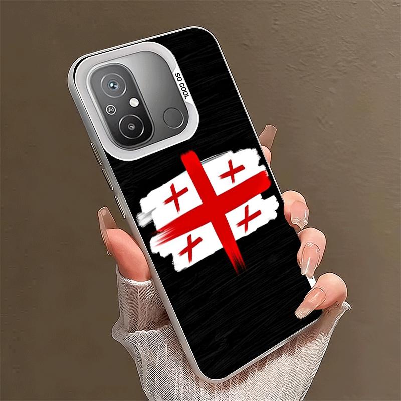 Georgia Passport Flag Shockproof Phone Case for Xiaomi Poco X7 X6 X5 X3 Pro F7 Ultra M8 Redmi 15C 15 14C 13C 12C 10C 13 12 10
