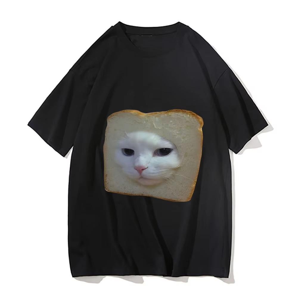 

Funny Cat Emotion Graphic T-Shirt Men Women O-Neck Fashion Short Sleeve T Shirt Retro Clothing Oversized Cotton T-shirts Kawaii 5XL різнокольоровий
