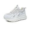 Popular Little White Shoes Women's 2025 Summer New Mesh Breathable Light Casual Fashion Small Thick Sole Heightening Women's Shoes
