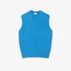 [lacoste] Men's Cable V-Neck Vest AH3132-54N4XA