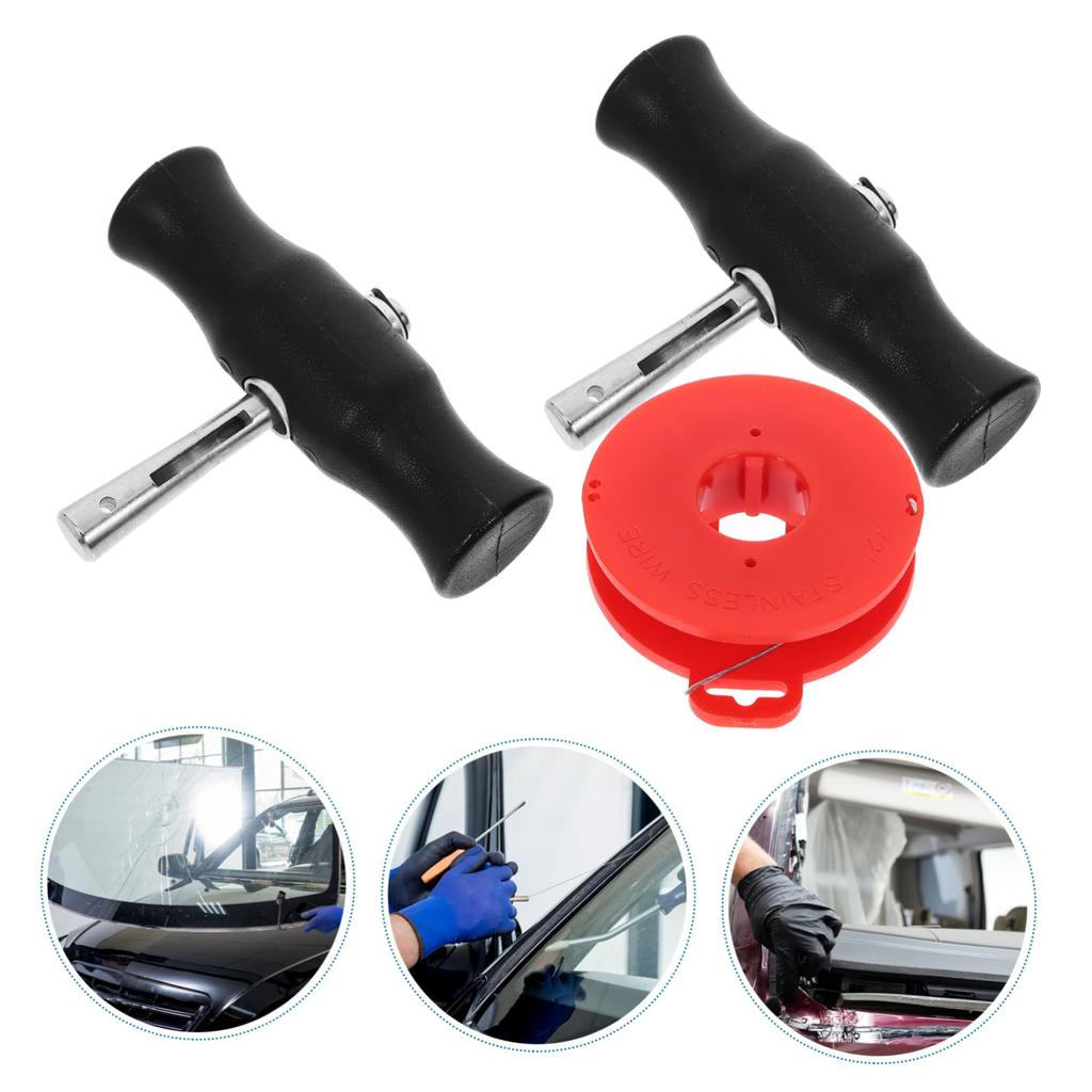 OSALADI Windshield Removal Tool, Automotive Glass Replacement Wire Kit, Urethane