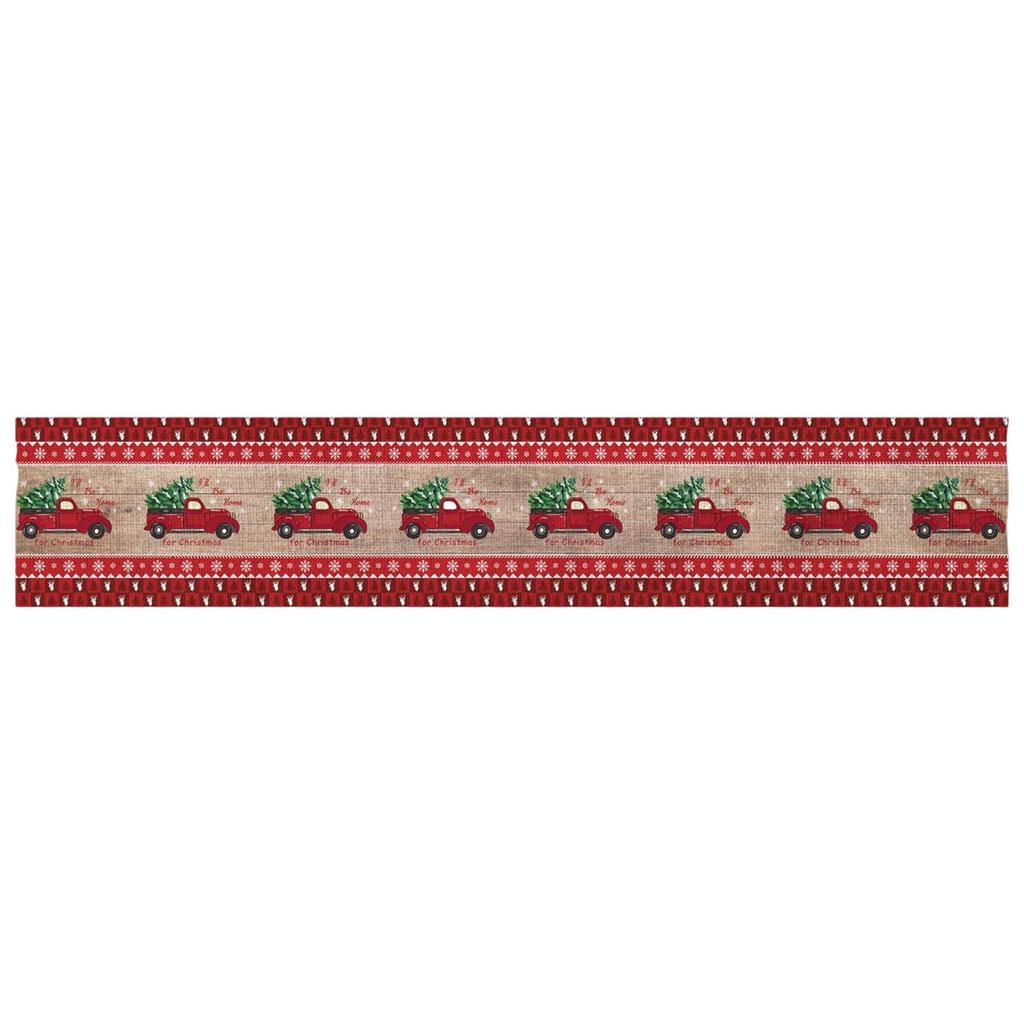 Table Cover Linen Washable Desk Runner for Party Dresser Room Farmhouse Decoration