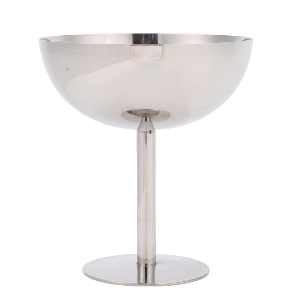 Footed Ice Cream Bowl Dishwasher Safe 304 Stainless Steel Footed Dessert Cup for Cocktail Salad Fruit
