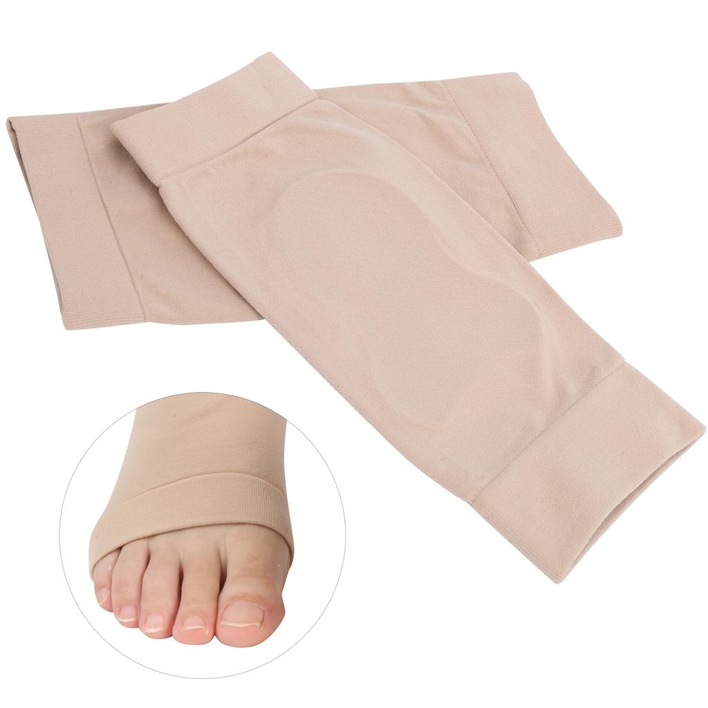 1Pair Heel Silicone Padded Protective Sleeve Soft Foot Ankle Elastic Protection Sock