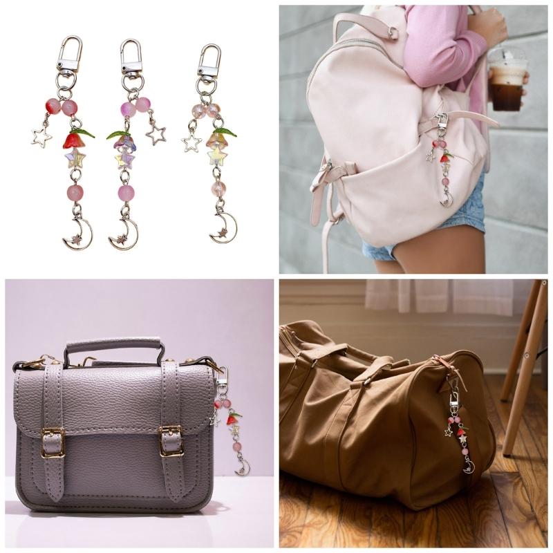 Elegante Maiglöckchen Handyketten Perlen-Handy-Lanyard Schlüsselanhänger Einfache Tragbare Handy-Taschen Rucksack Schlüsselhalter Dekoration