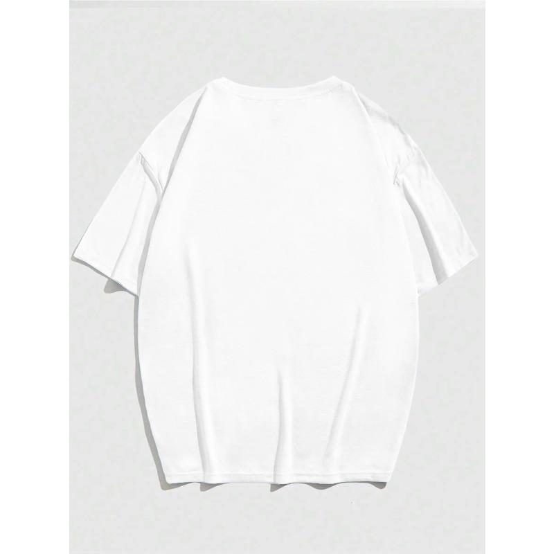 European sizes Men's Russian Cyrillic Text T-Shirt - "That's Russian & Means You're a Nice Person" White & Black Cyrillic Script Print