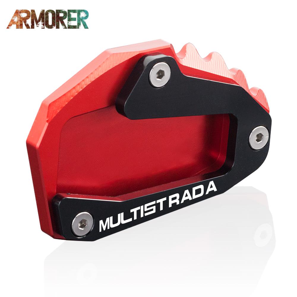 Motorcycle Accessories For Ducati Multistrada 1200S 1200 Enduro Pro 1260 Multistrada1200 Kickstand Extension Pad Support
