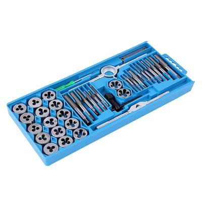 40pcs Practical Thread Cutting Tool Tap and Die Set Complete Threading Set With Carbon Steel Tool For Stable Use