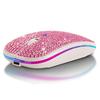 Wireless Bluetooth DPI Artificial Light with Shiny Compatible with and Android Mouse, 2.4G Type-C, Rechargeable, Rhinestone, Three-Level Adjustment,