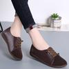 Women's Flats Loafers Leather Driving Shoes Moccasins Comfort Casual Nurse Shoes for Mother Plus Size