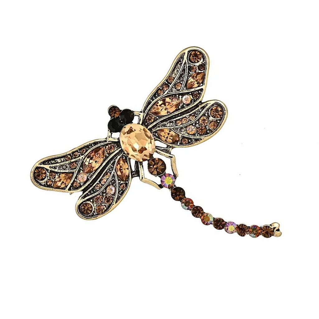 Delicate Dragon-fly Brooch For Evening Occasions Secure Fastening Easy To Pair With Outfits