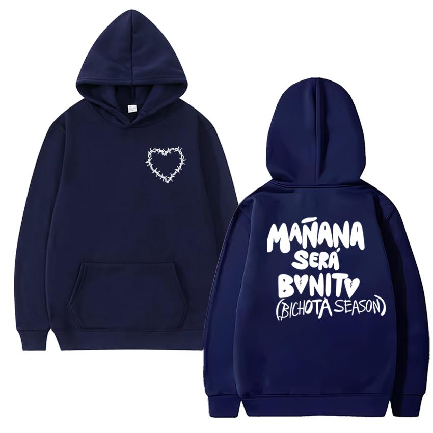 

Singer Karol G Popular Music albums Mañana Será Bonito printed Hoodie Unisex Casual fashion Sweatshirt Men women Fleece pullover 3XL